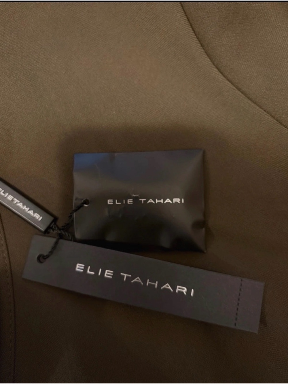 Elie Tahari Olive V-Neck Button Front Blazer - Picture 8 of 8